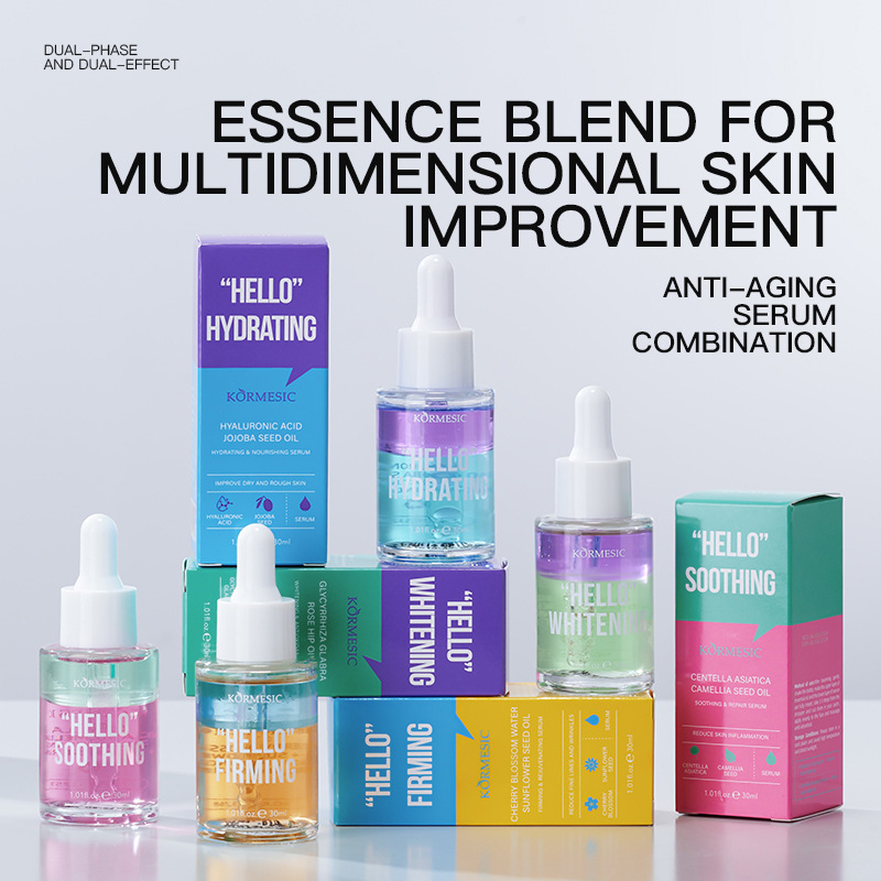 Hyaluronic Acid Facial Serum - 1/4 個ヒアルロン酸改善しわ顔エッセンシャルオイル引き締め小じわ血清美白保湿美容スキンケア