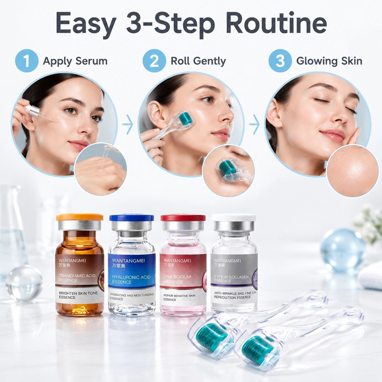 トラネキサム酸・ヒアルロン酸・ナトリウムDNA・III型コラ - Hyaluronic Acid Facial Serum のレビューと価格