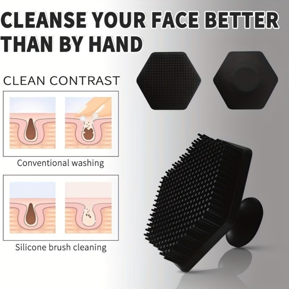 3 個のソフトシリコンブラシ、滑り止めハンドル付きフェイスブ - Silicone Face Scrubber Electric のレビューと価格