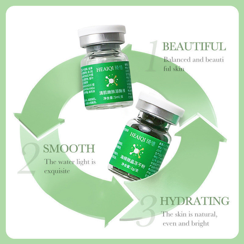 70% 純粋な天然スポンジ微結晶凍結乾燥パウダー修復肌にきび - Hyaluronic Acid Facial Serum のレビューと価格