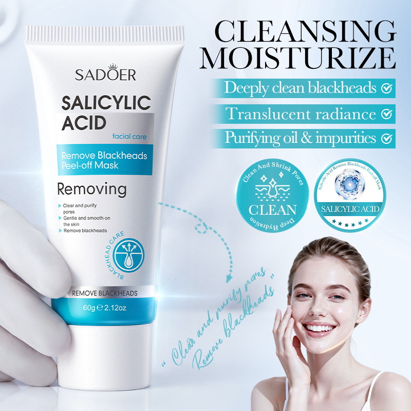 SADOER サリチル酸配合の洗顔用ピールオフマスク。毛穴の - Salicylic Acid Blackhead Remover のレビューと価格