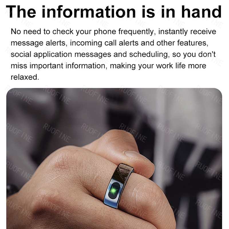 リング R08 Qring 女性用男性用メッセージ通知リモコ - Health Monitors のレビューと価格