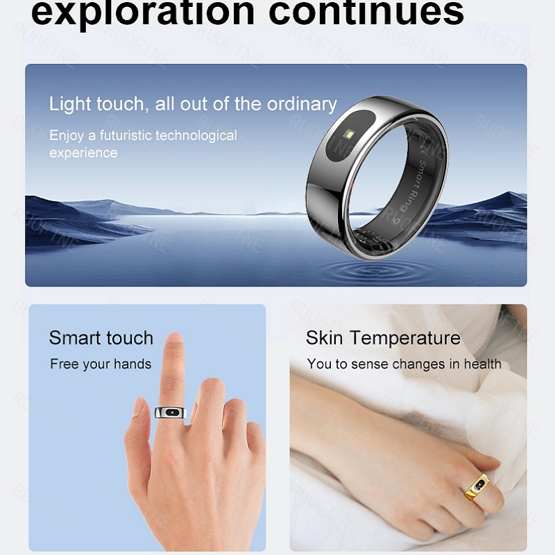 リング R08 Qring 女性用男性用メッセージ通知リモコ - Health Monitors のレビューと価格