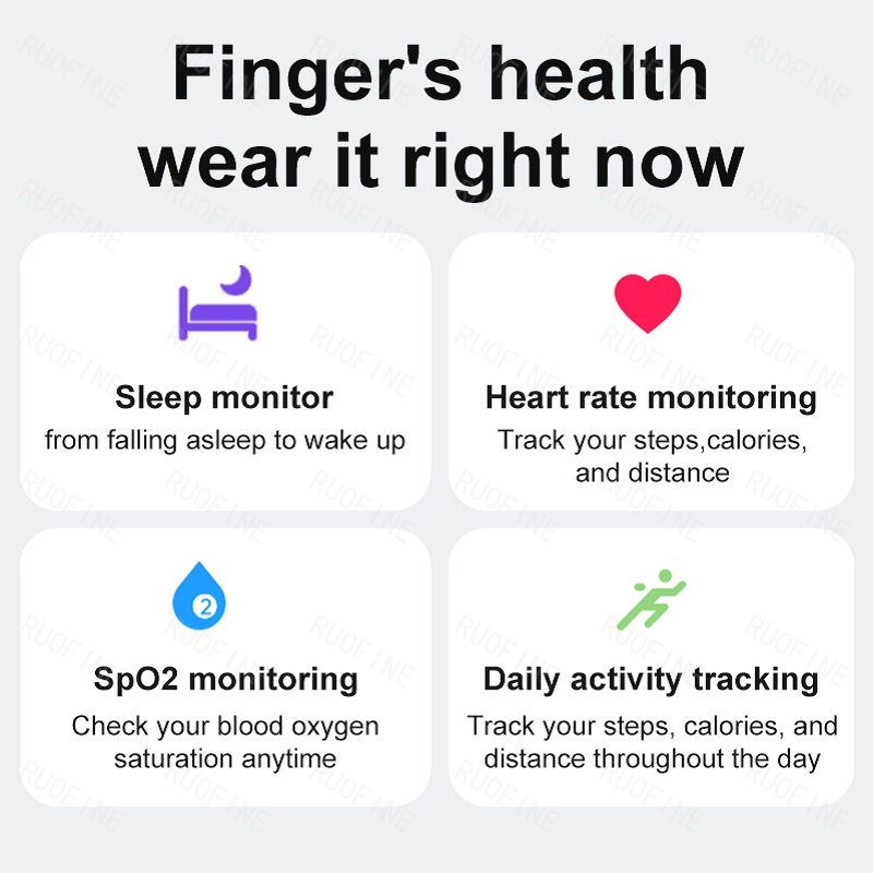 リング R08 Qring 女性用男性用メッセージ通知リモコ - Health Monitors のレビューと価格