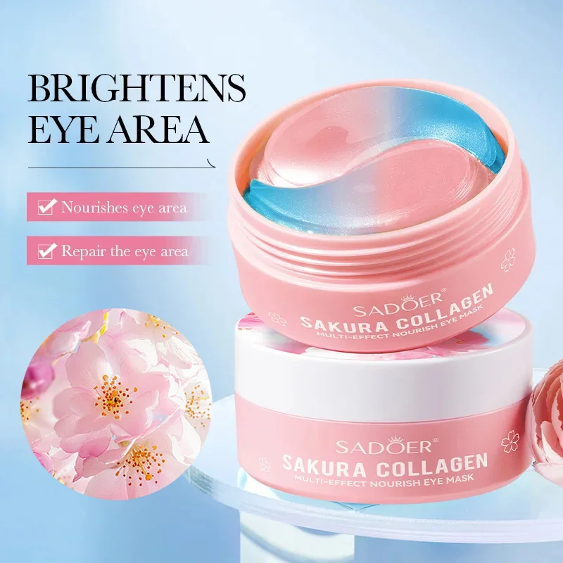 60 個の桜コラーゲンアイマスク抗くま目袋除去保湿引き締め明 - Collagen Under Eye Patches のレビューと価格