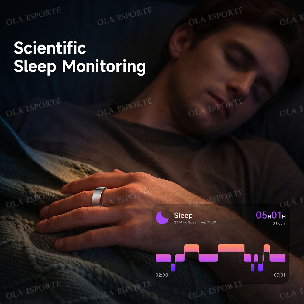 充電ケース付きスマートリング（男女兼用）。心拍数、血中酸素濃 - Health Monitors のレビューと価格