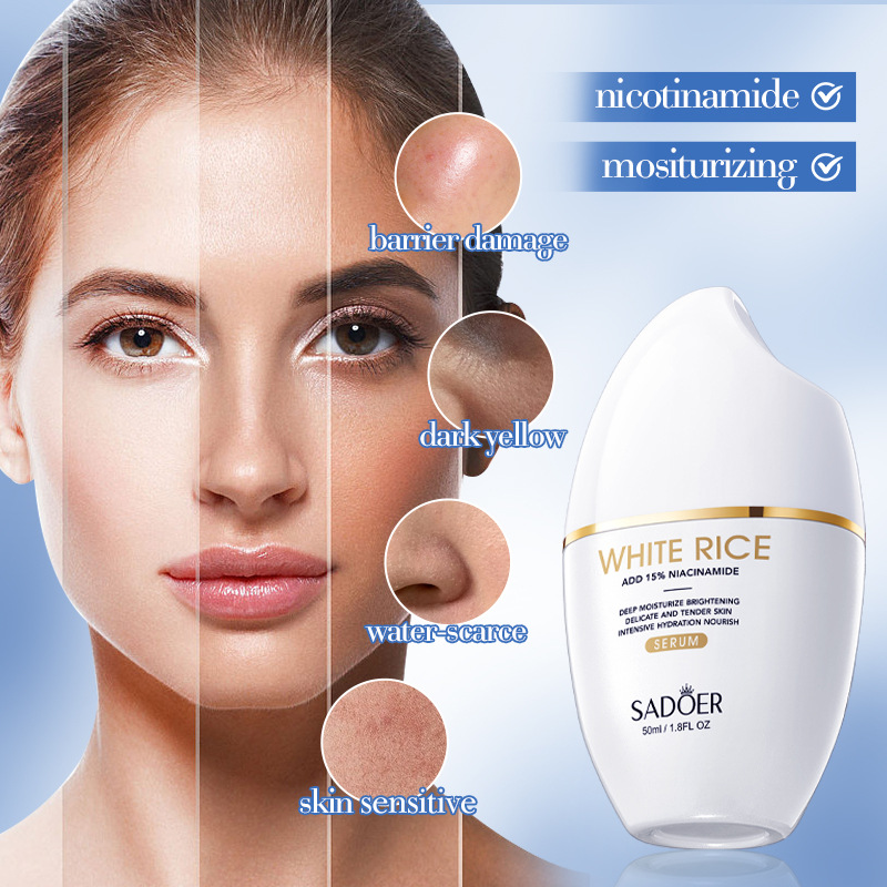 白米フェイスセラム 毛穴縮小 保湿 ブライトニング 美白クリ - Niacinamide Pore Shrinking Essence のレビューと価格