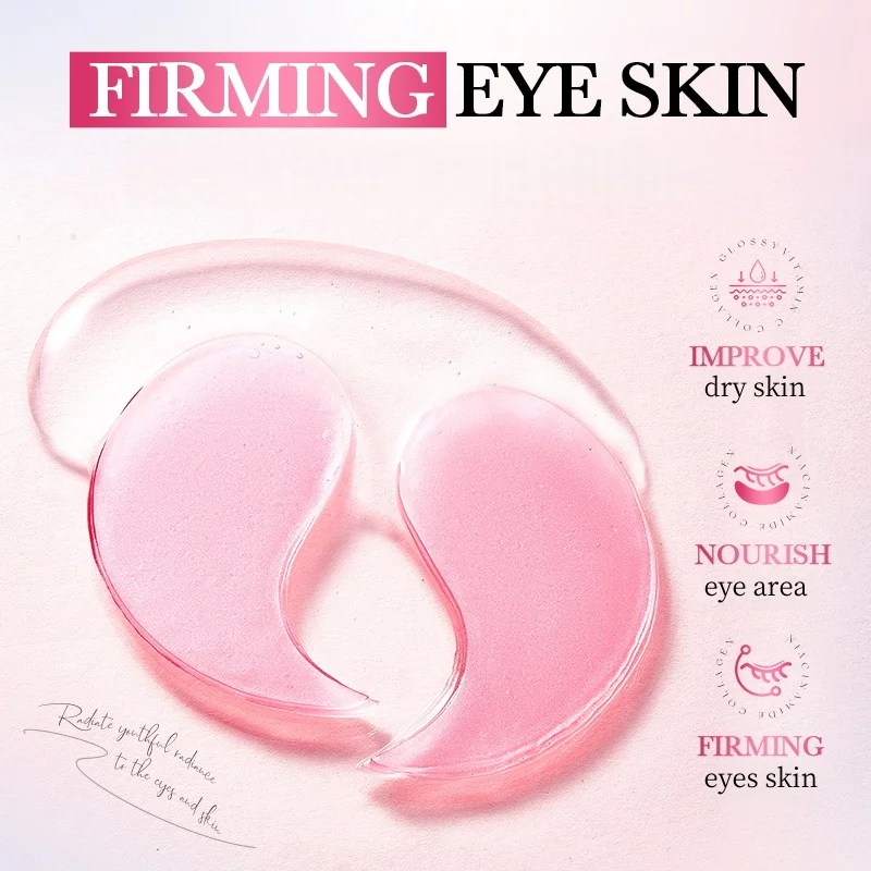 80枚入り ナイアシンアミド配合 コラーゲンアイマスク。目の - Collagen Under Eye Patches のレビューと価格