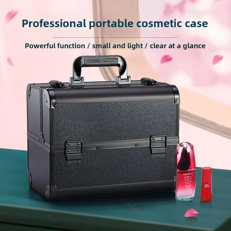 大容量の二重開閉式メイクケース。サロン用プロツールや旅行用の - Makeup のレビューと価格