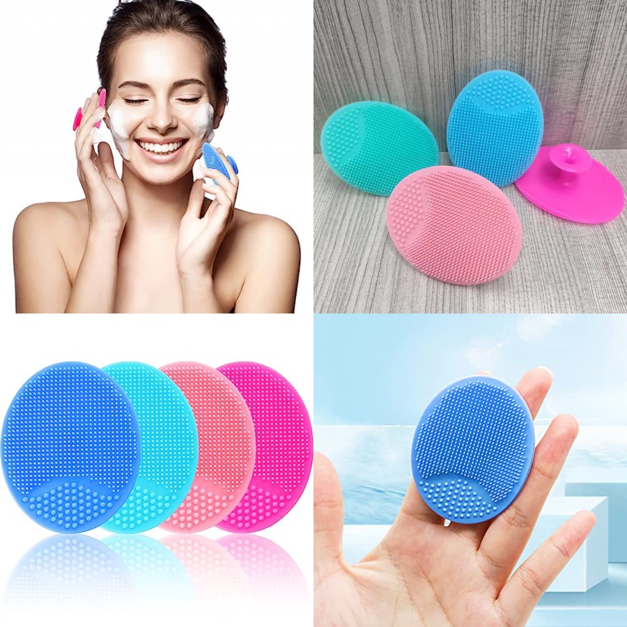 シリコン洗顔ブラシ - 4個セット 洗顔＆角質除去ブラシ、デ - Silicone Face Scrubber Electric のレビューと価格