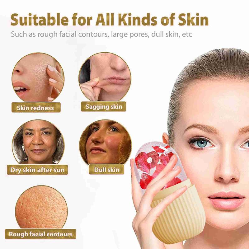アイスフェイスローラー アイスキューブ 美容マッサージ シリ - Face Ice Roller Puffiness のレビューと価格